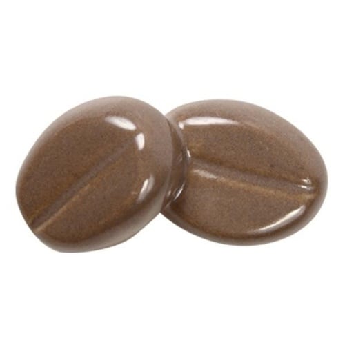 箸置き 4cm コーヒー豆 陶器 ライトブラウン