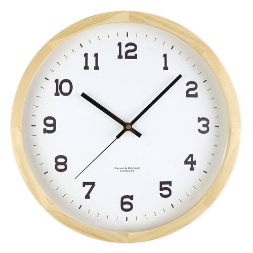 掛け時計 ウォールクロックXL 無垢材 ナチュラル