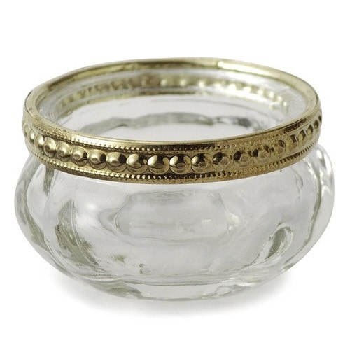 ガラスポット パンプキン 小物入れ クリア