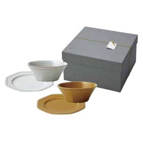 ギフトセット 食器 プレート ネージュ×アンバー