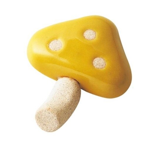 箸置き 6cm きのこ 陶器 日本製 イエロー