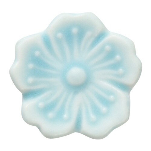 箸置き 4cm 花衣 磁器 日本製 ブルー