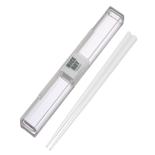 箸箱 セット とっても強いケース入り 箸 ホワイト