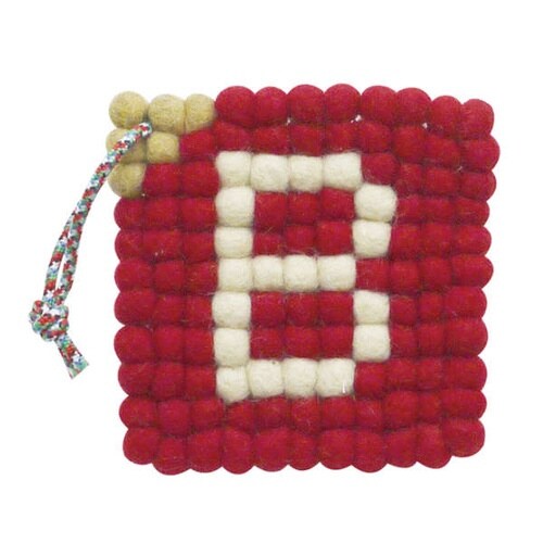 鍋敷き BERTRAND ウールトリベット レッド