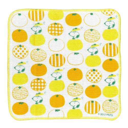 ふきん コットン PEANUTS オレンジ