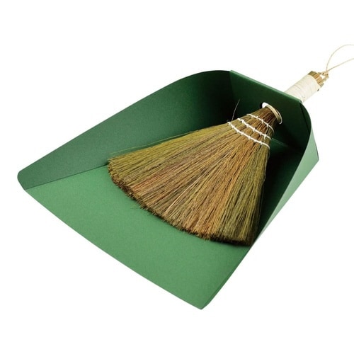 ほうき ちりとり セット 室内 掃除 グリーン