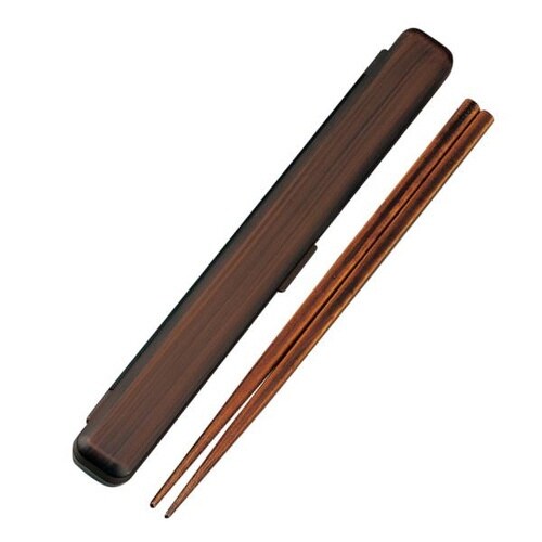 箸箱セット 22.5cm 箸 箸箱 木目塗 栃木目