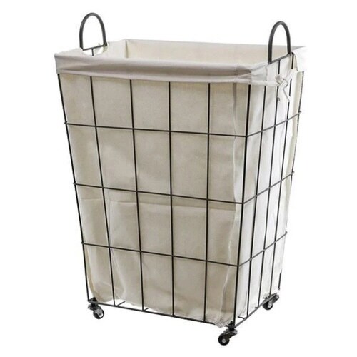 ランドリーバスケット 角型 ワイヤーバスケット