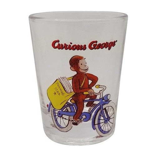 ミニグラス 50ml おさるのジョージ 自転車