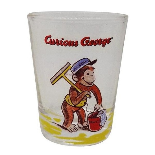ミニグラス 50ml おさるのジョージ 掃除