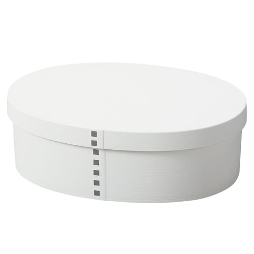 お弁当箱 1段 曲げわっぱ マットホワイト