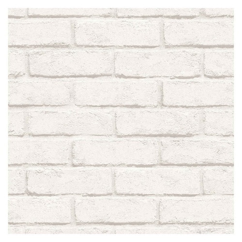 壁紙 はがせる シール レンガ 白