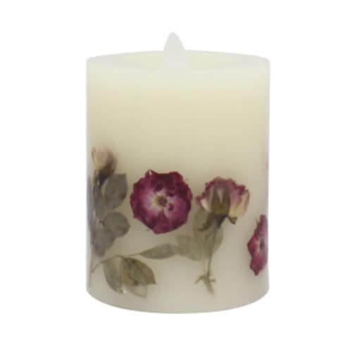 キャンドル ショート LED 花 レッド