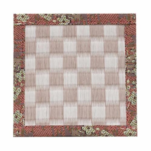 コースター 11cm 畳と暮らす 畳 市松ピンク