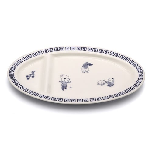 餃子皿 24cm おまち堂 皿 食器 唐子