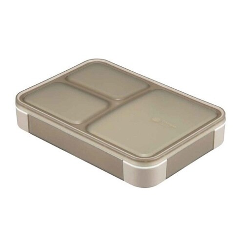 弁当箱 600ml 薄型弁当箱 グレーベージュ