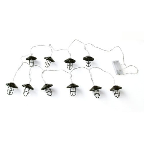 アウトドア ライト 10球 LED ブラック