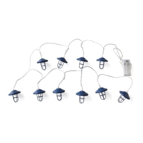 アウトドア ライト 10球 LED ブルー