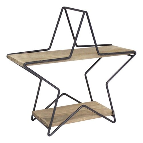 ラック ワイヤー スター テーブルラック ブラウン