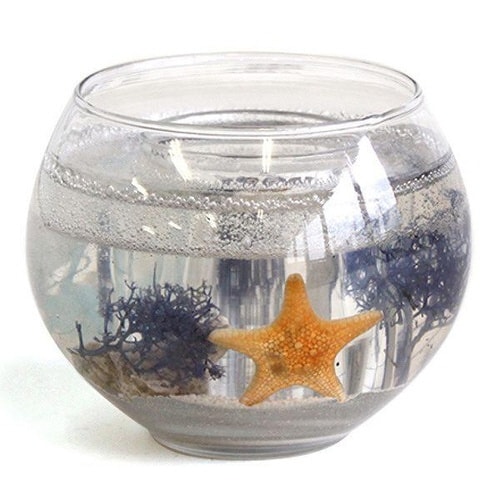 キャンドルホルダー ジェル アクアリウム ブルー