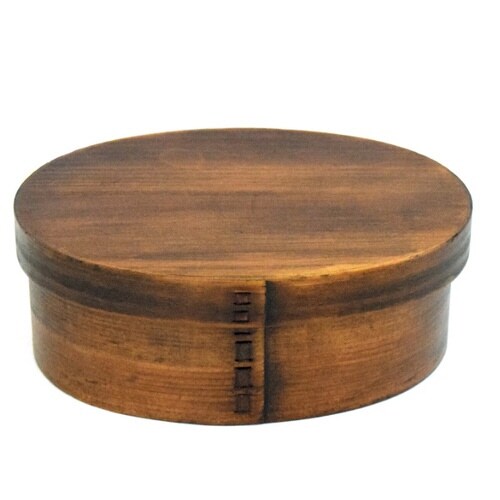 弁当箱 曲げわっぱ 抗菌 600ml ブラウン