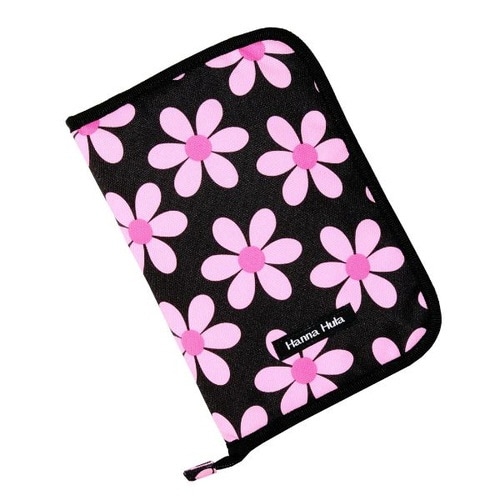 母子手帳ケース L ポケット レトロフラワーピンク