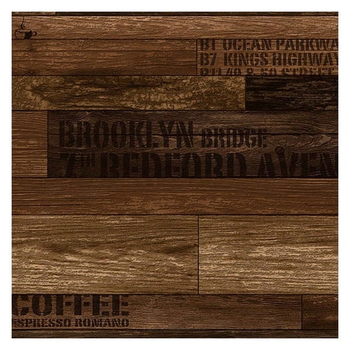 壁紙 はがせる シール スタンプウッド