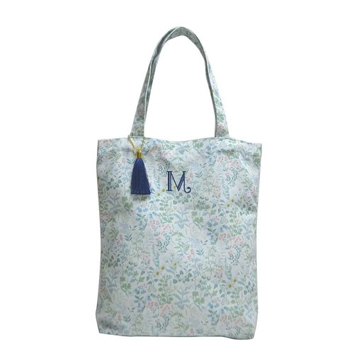 エコバッグ Lierre イニシャル ブルー