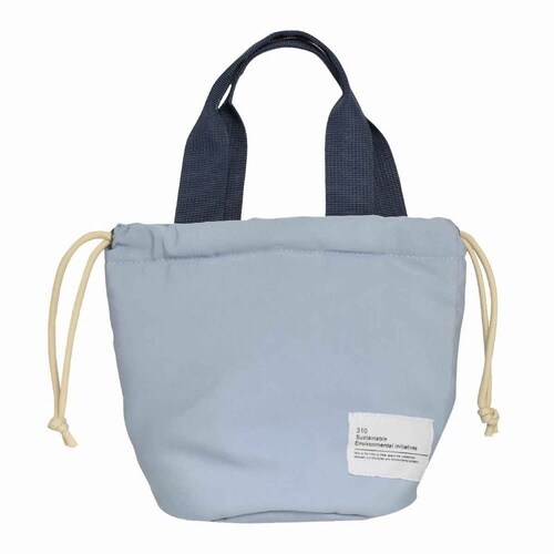 ランチバッグ 保冷 310 巾着袋 ブルー