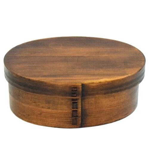 弁当箱 曲げわっぱ 食洗機対応 ブラウン