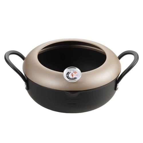 両手天ぷら鍋 20cm IH対応 鉄製 揚げ天