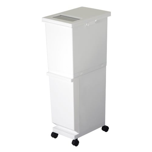 ゴミ箱 55L 2段 ユニード 4分別 ホワイト