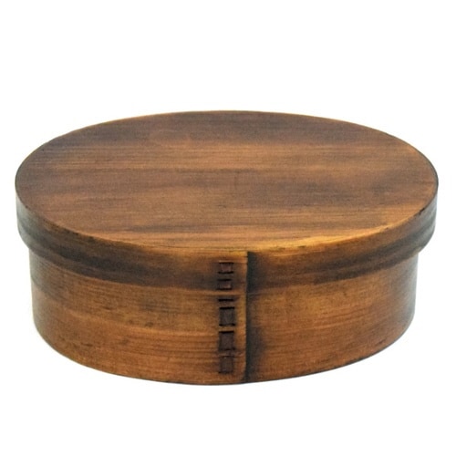 お弁当箱 曲げわっぱ 600ml 1段 ブラウン