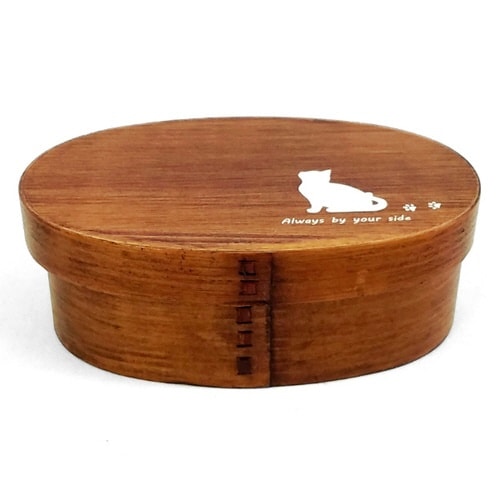 お弁当箱 曲げわっぱ 400ml 漆塗 シロネコ