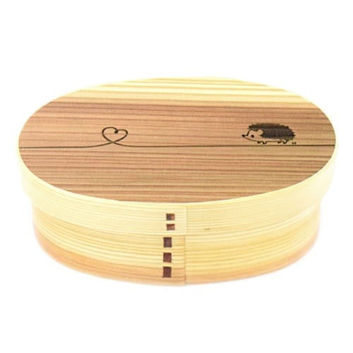 お弁当箱 曲げわっぱ 600ml ハリネズミ