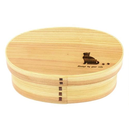 お弁当箱 曲げわっぱ 700ml クロネコ