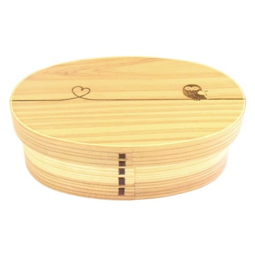 お弁当箱 曲げわっぱ 700ml フクロウ