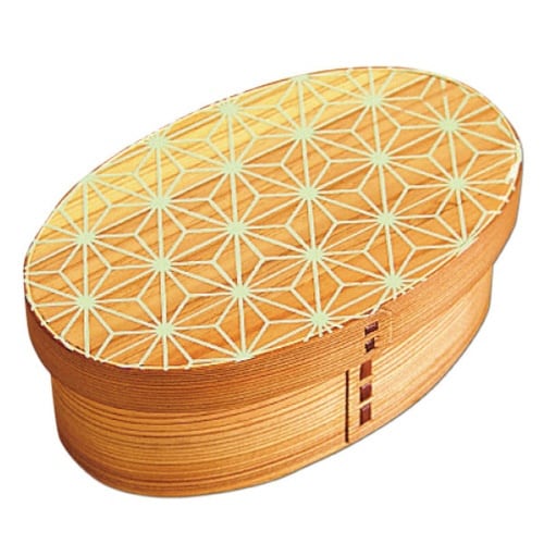 弁当箱 曲げわっぱ 400ml 1段 グリーン