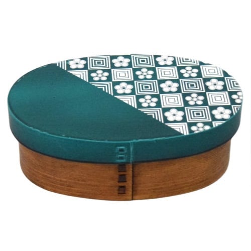 お弁当箱 曲げわっぱ 400ml 漆 青