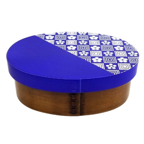 弁当箱 曲げわっぱ 600ml 1段 漆 紺青