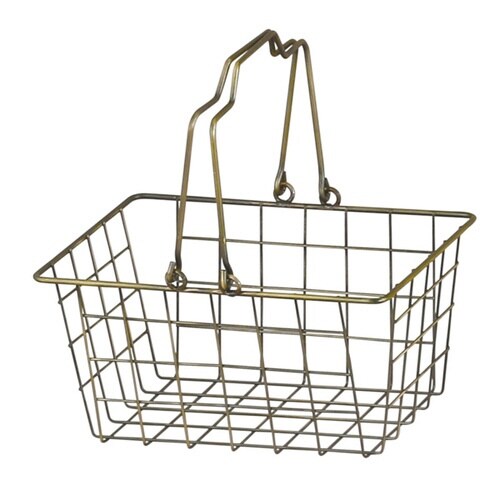 ワイヤーバスケット S ブロンズ