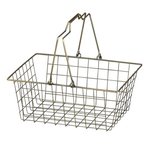 ワイヤーバスケット M ブロンズ