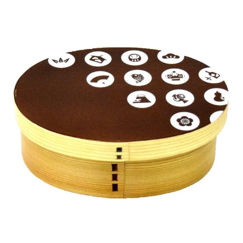 お弁当箱 曲げわっぱ 600ml 1段 紫