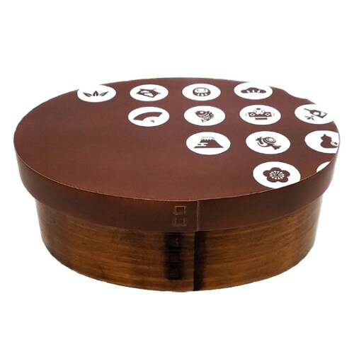 弁当箱 曲げわっぱ 600ml 1段 漆 紫