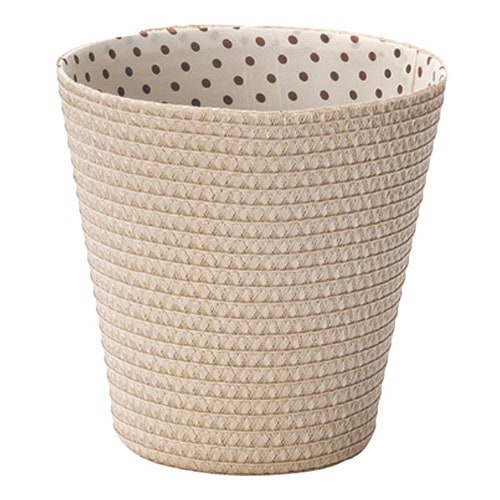 ゴミ箱 丸型 幅26cm 円柱 ナチュラル