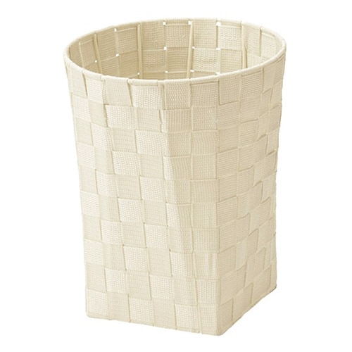 ゴミ箱 丸型 幅25.5cm 円柱 ホワイト