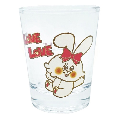 グラス 50ml ミニグラス LOVEうさぎ