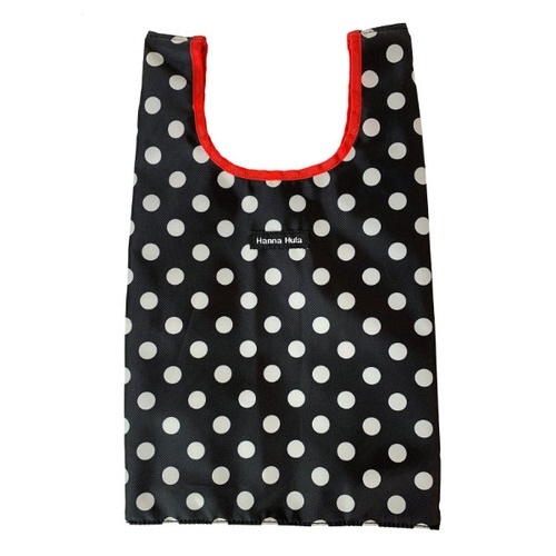 エコバッグ S ポルカブラック Hanna
