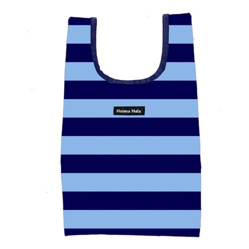 エコバッグ S ボーダー ボーダーネイビー