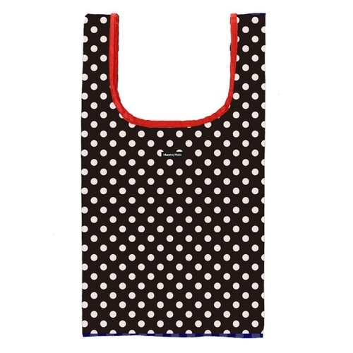 エコバッグ L ポルカブラック Hanna